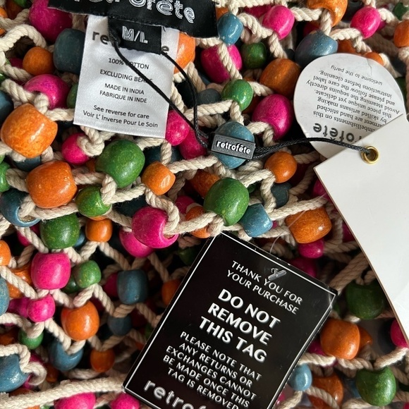 Retrofete Calypso Beaded Crochet Midi Dress - Picture 12 of 13